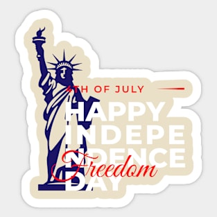 Happy Independence Day USA Freedom, 4th of July Sticker